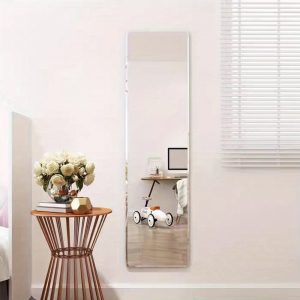 Frameless Door Mirrors Wall Mirror Full Length Body Mirror for Wall Mounted Bedroom Closet Wardrobe Long Size Mirror