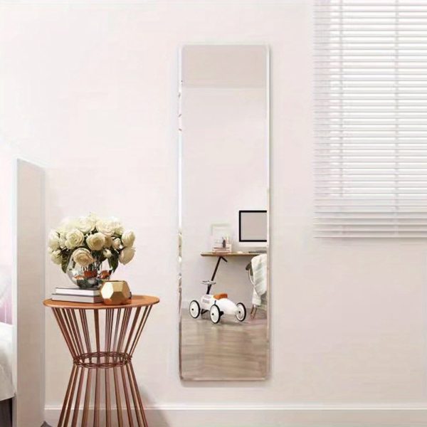 Frameless Door Mirrors Wall Mirror Full Length Body Mirror for Wall Mounted Bedroom Closet Wardrobe Long Size Mirror